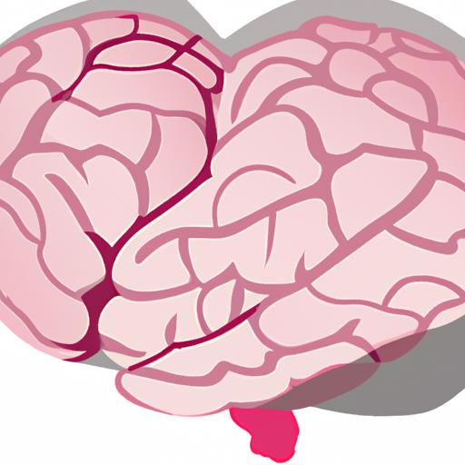 Một bộ não có trung tâm hình trái tim.