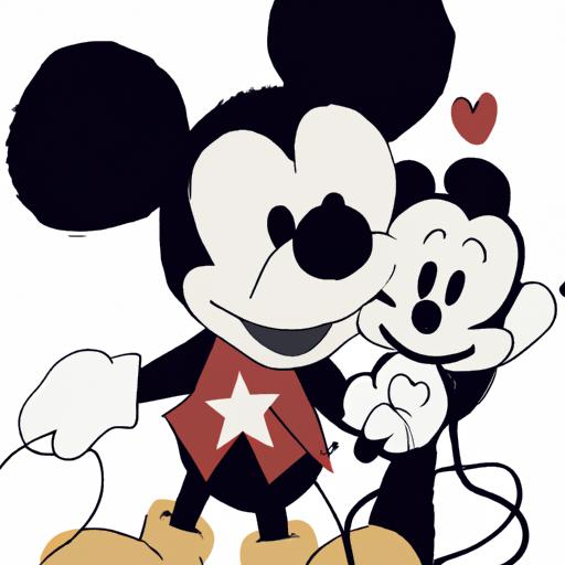Hình ảnh đáng yêu và ấm áp của chuột Mickey với người bạn thân thiết Pluto