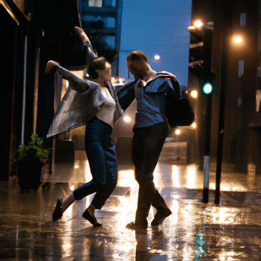 Mưa rơi như nước mắt, nhưng chúng ta vẫn cùng nhau nhảy múa trên đường phố.