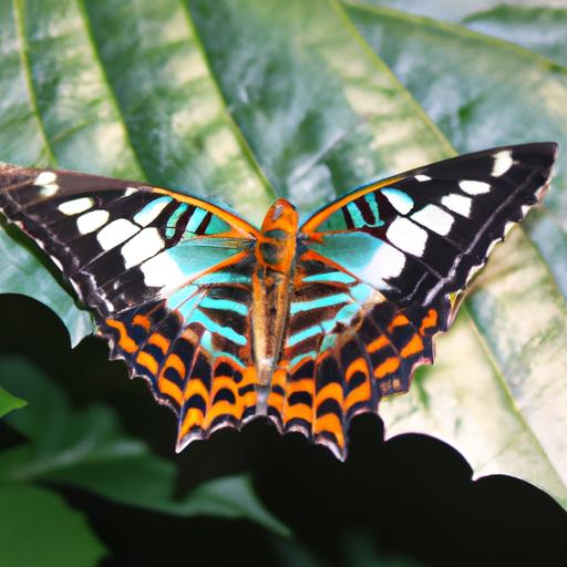 Con bướm đầy màu sắc với những họa tiết tinh xảo trên cánh