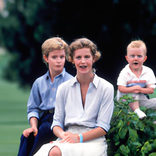 Công nương Diana với hai con trai William và Harry
