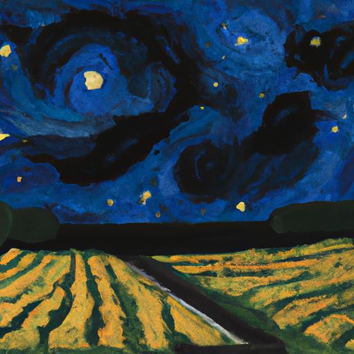 Khung cảnh siêu thực lấy cảm hứng từ bức tranh Starry Night của Van Gogh