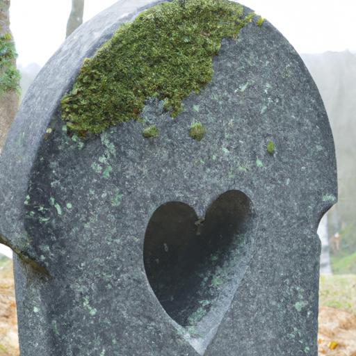 Mẫu mộ với trang trí hình trái tim