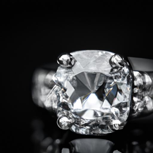 Nhẫn kim cương với chi tiết tinh xảo, thể hiện sự tài hoa của nghệ nhân.