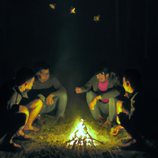 Một nhóm bạn sinh ra dưới cung mặt trăng Bảo Bình đang có một cuộc trò chuyện sâu sắc quanh ngọn lửa trại.