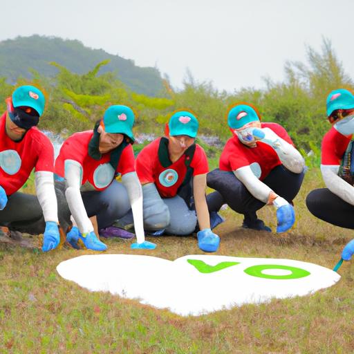 Một nhóm người sinh ra dưới cung mặt trăng Bảo Bình tham gia hoạt động tình nguyện bảo vệ môi trường.