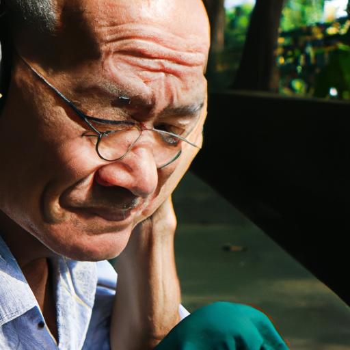 Một ông cụ nghe 'Bài hát Mây Lang Thang' với nước mắt trong mắt