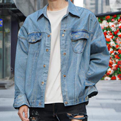 Phối đồ áo jeans và quần rách theo phong cách đường phố Hàn Quốc