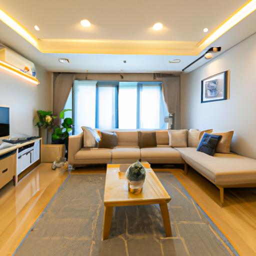 Phòng khách hiện đại và ấm cúng tại chung cư 458 Nguyễn Thị Minh Khai