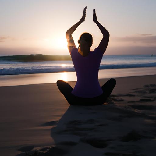 Tập yoga trên bãi biển, thư giãn bên âm thanh sóng vỗ