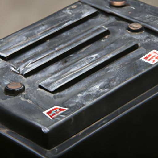Hình ảnh chụp hàng tồn kho của pin axit chì được sử dụng trong động cơ xe ô tô, phụ thuộc vào nhiệt dung riêng của chì để cung cấp năng lượng.