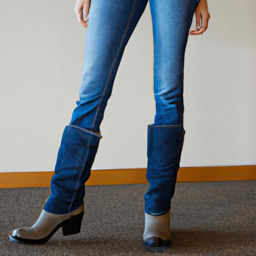 Tạo nét cá tính và mạnh mẽ với giày boot kết hợp quần jean ống rộng
