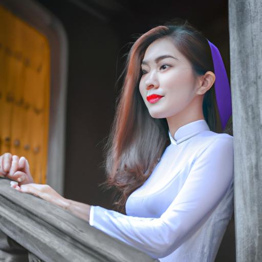 Tống Diệu Hằng diện áo dài truyền thống Việt Nam trên thảm đỏ