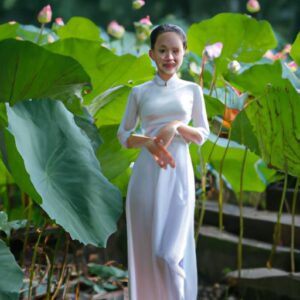 Tranh Vẽ Cô Gái Mặc áo Dài