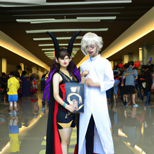 Các fan hâm mộ mặc trang phục yêu thích của nhân vật trong truyện tranh Thủy Thủ Mặt Trăng tại hội chợ truyện tranh.