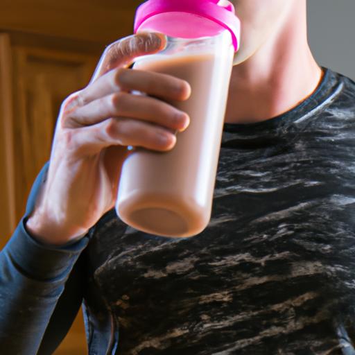 Uống sữa tăng cơ giảm mỡ trước khi tập luyện