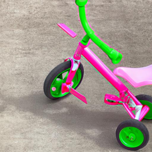 Xe đạp với bánh xe luyện tập giúp bé gái cải thiện hoạt động thể chất